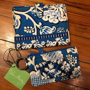 Vera Bradley Passport Case and Keychain ID Case